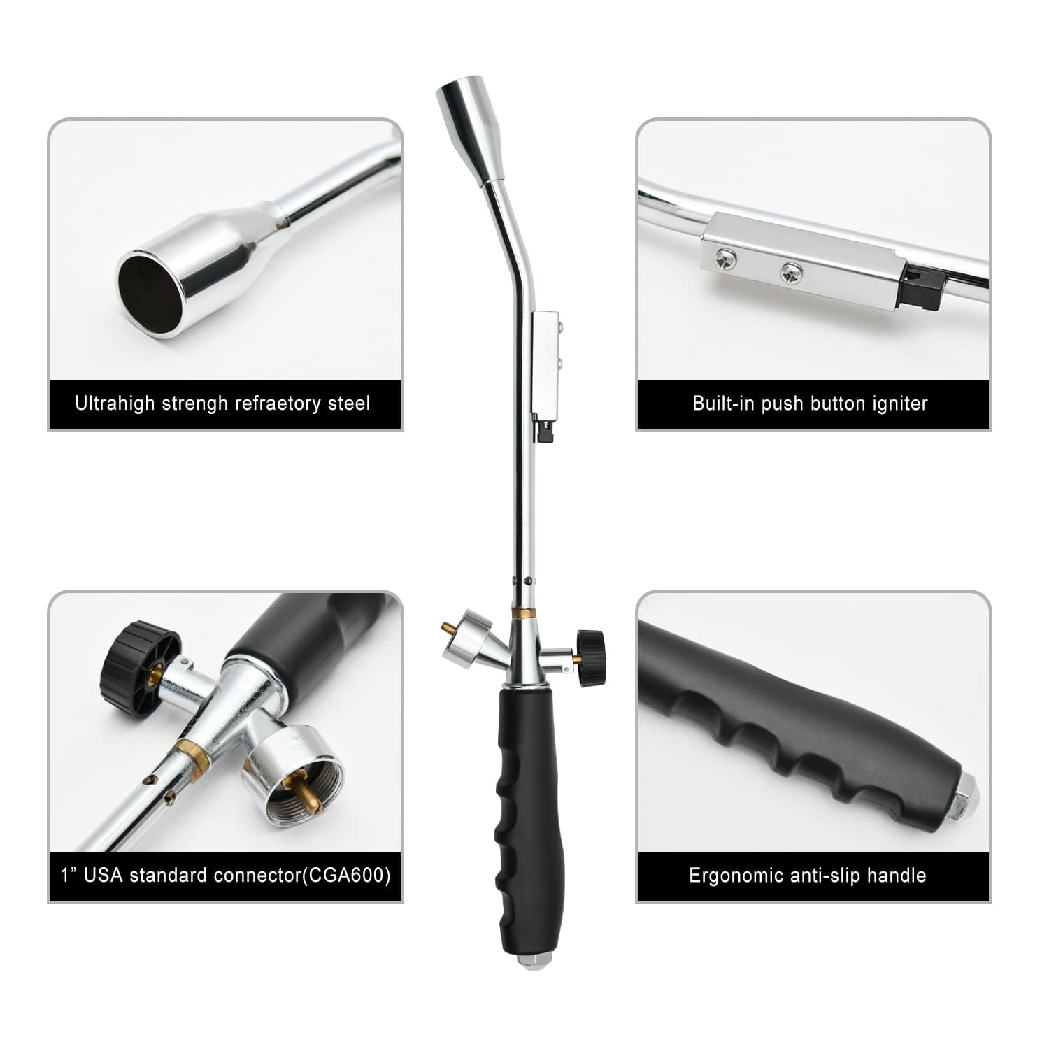 CAMPFIRE Powerful Grill Torch Charcoal Starter,Propane Torch 30,000BTU ...