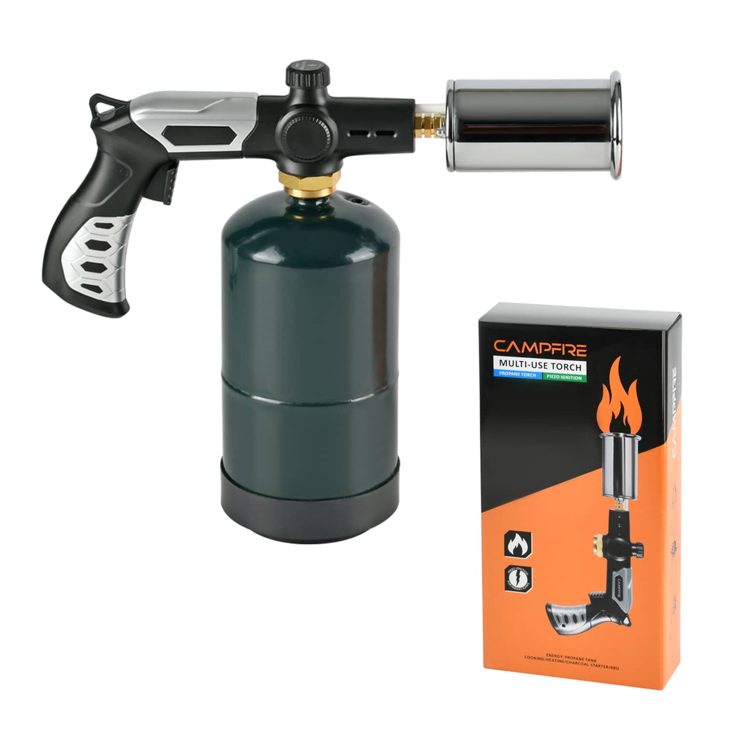 CAMPFIRE Culinary Torch & Grill Propane Torch,With Safety Lock